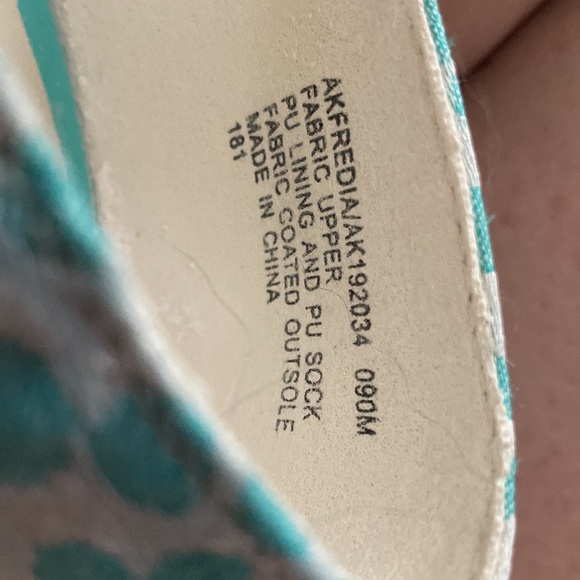 And Klein turquoise and white close toed heels - Picture 7 of 7